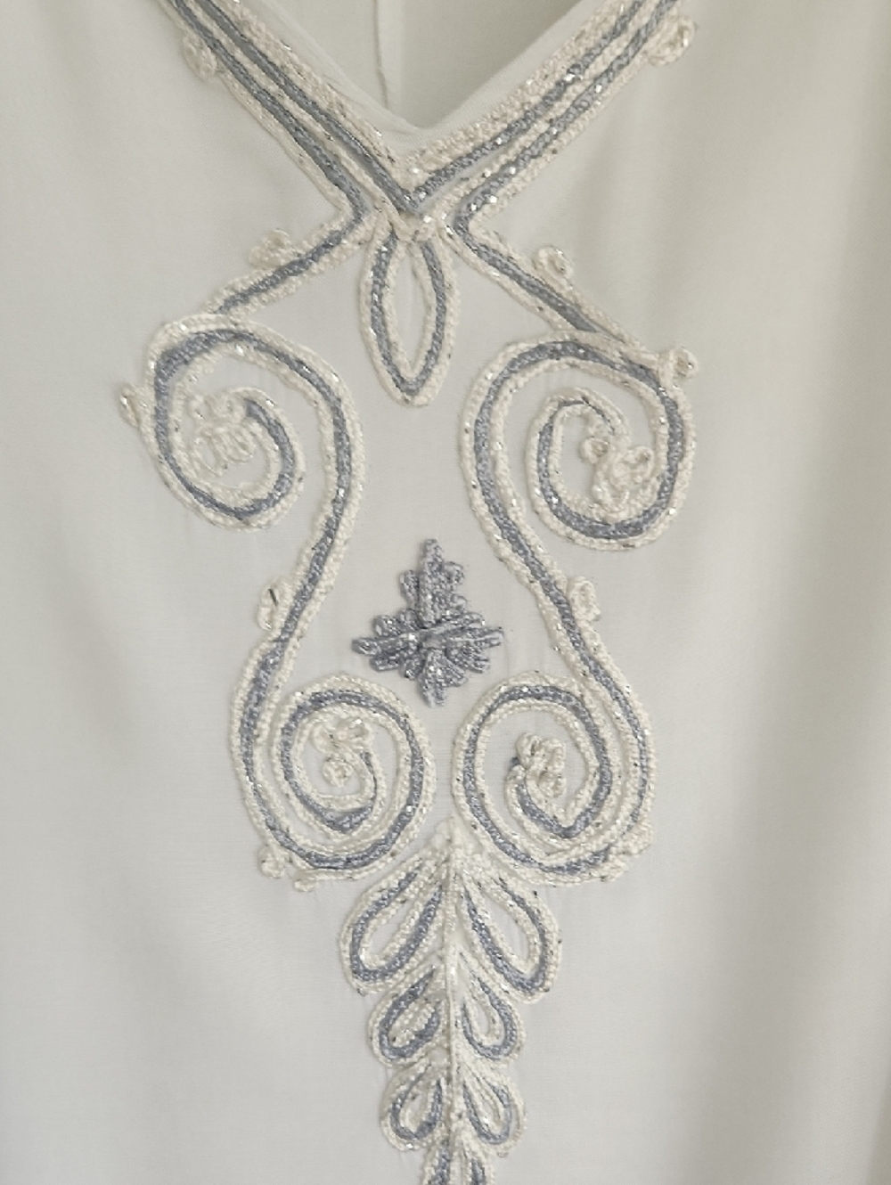Solitaire Swim Embroidered Swim Coverup - Picture 3 of 9